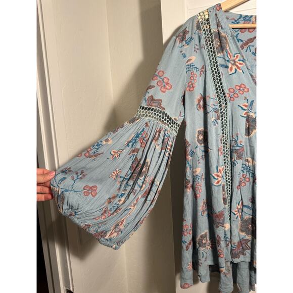 Free People Just the Two of Us Top, Light Blue XS - Picture 5 of 16